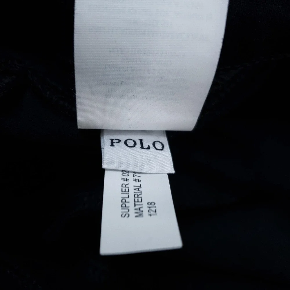 Polo Ralph Lauren Pants Mens 2XL 2XB Black Jogger Elastic Waist Drawstring